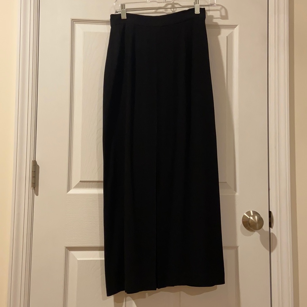 Zelda Vintage Black Maxi Skirt With Slits Size 6